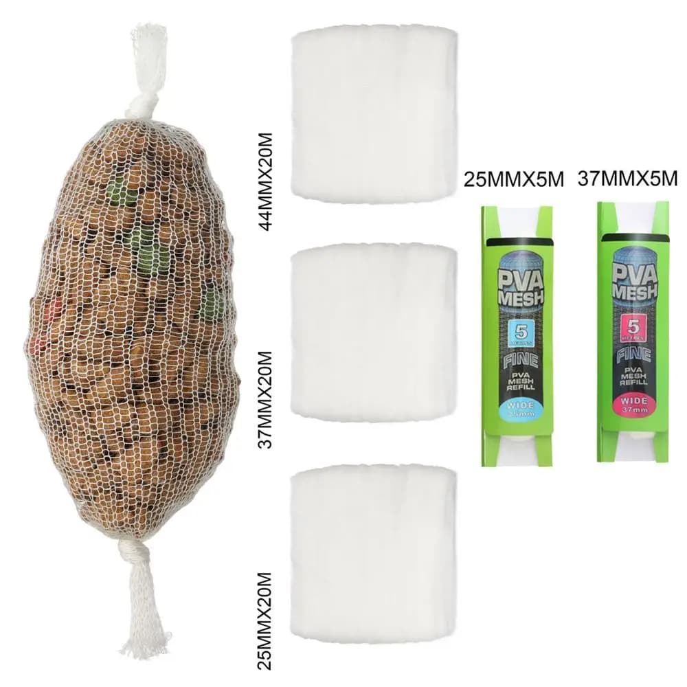 Sachet soluble PVA pour amorce carpe et pêche au coup, recharge appâts et leurres en filet