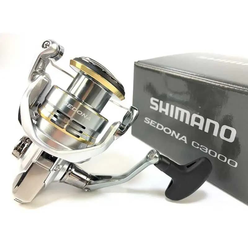 Moulinet pêche spinning Shimano Sedona 2023 frein avant 3+1BB pour pêche en mer et eau douce