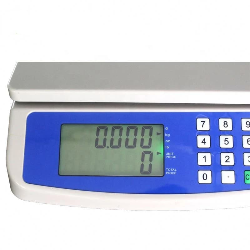Balance numérique de précision 30kg/1g avec écran LCD pour aliments et pesées précises - Balance électronique fiable