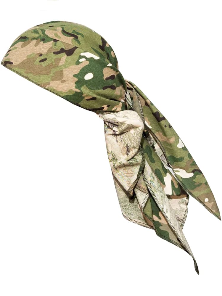 Foulard triangulaire camouflage EMR - Accessoire polyvalent pêche protection visage
