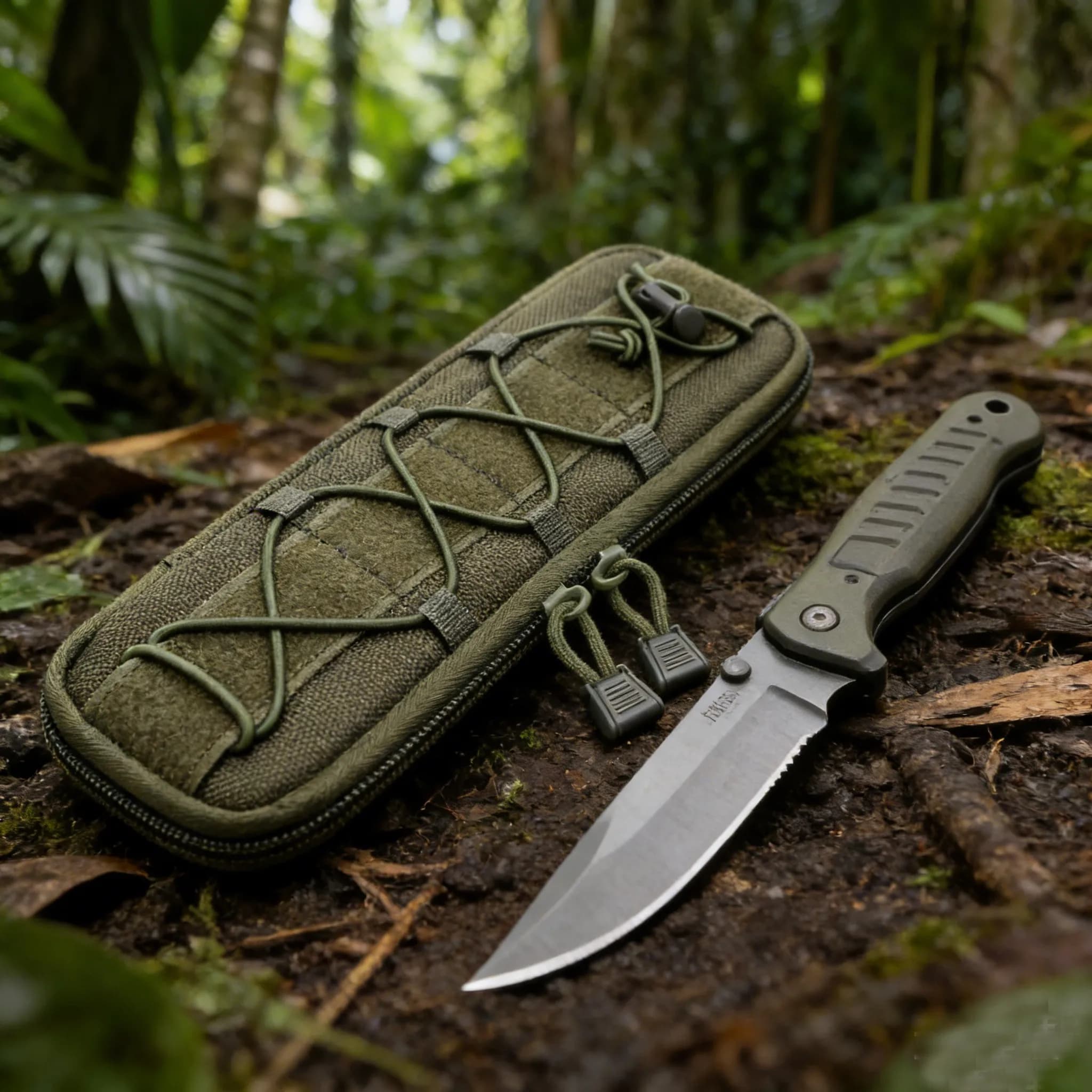 Pochette Molle pour couteau et outils EDC - Holster tactique pour équipement de pêche