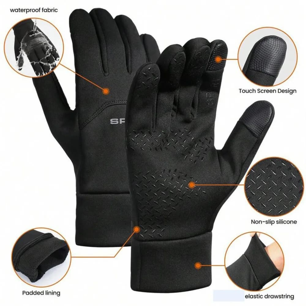 Gants hiver pêche résistance au froid écran tactile verrouillage température 360°