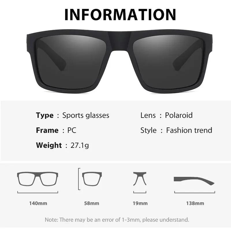 Lunettes de pêche polarisées TAC UV400 pour hommes - Vision HD anti-vent vintage sport