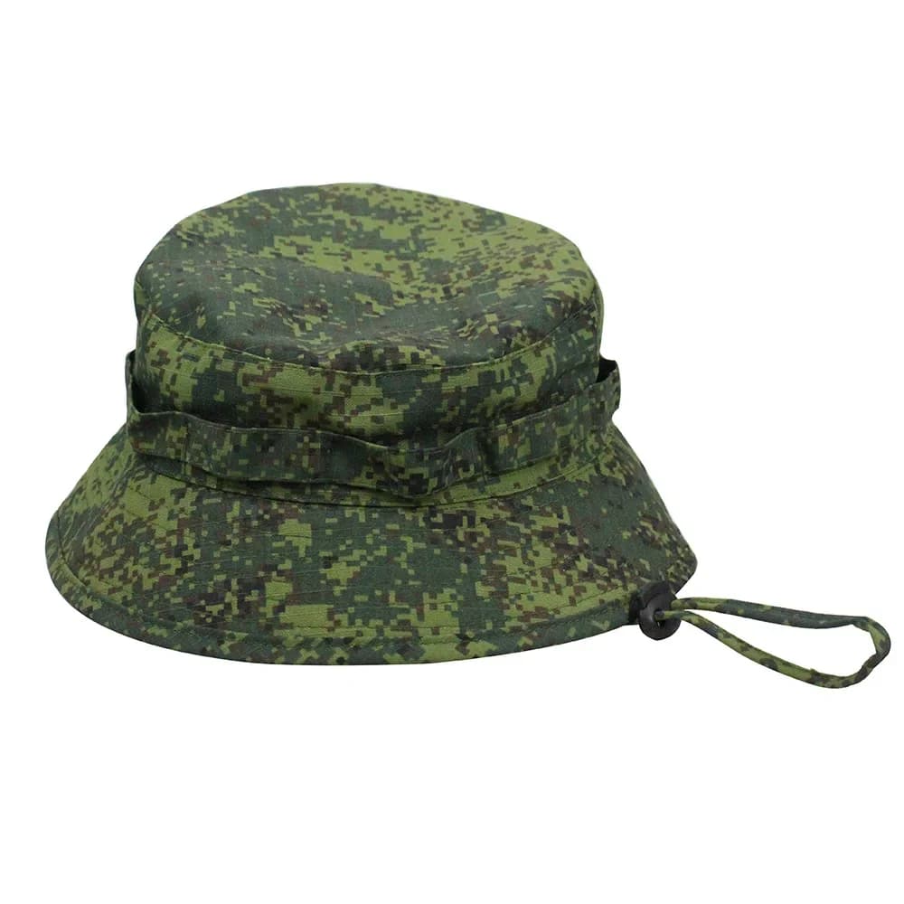 Casquette de pêche camouflage à bord rond - Protection solaire tactique unisexe