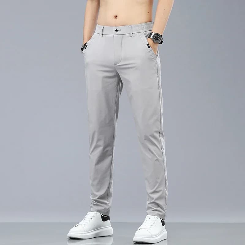 Pantalon slim été 2024 style coréen - Léger respirant pour pêche estivale élégante et confortable