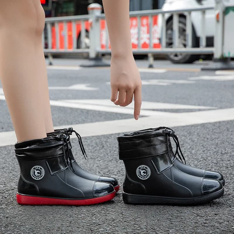 Bottes homme 2024 mode extérieur imperméables quatre saisons confortables anti-dérapantes chaussures pêche