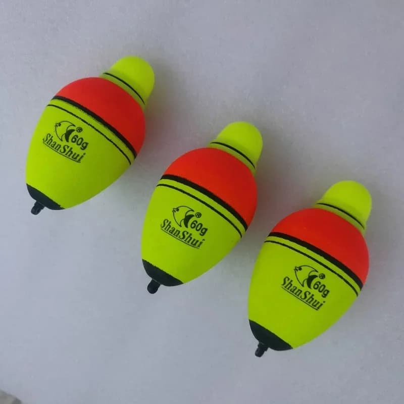 2 flotteurs lumineux EVA 30-100g pêche nocturne - Bobber mousse plastique pêche mer rocheuse