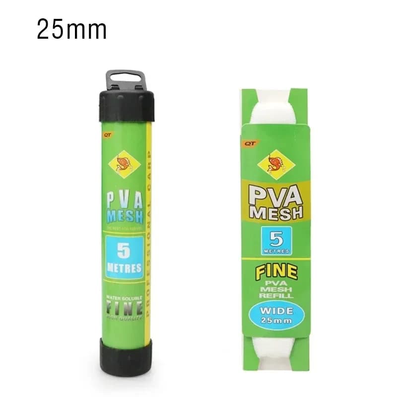 Filet PVA étroit soluble pour pêche à la carpe - 5 mètres recharges appâts