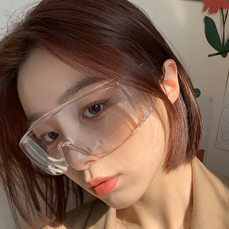 Lunettes de sécurité transparentes anti-projections pour travaux et laboratoire - protection complète