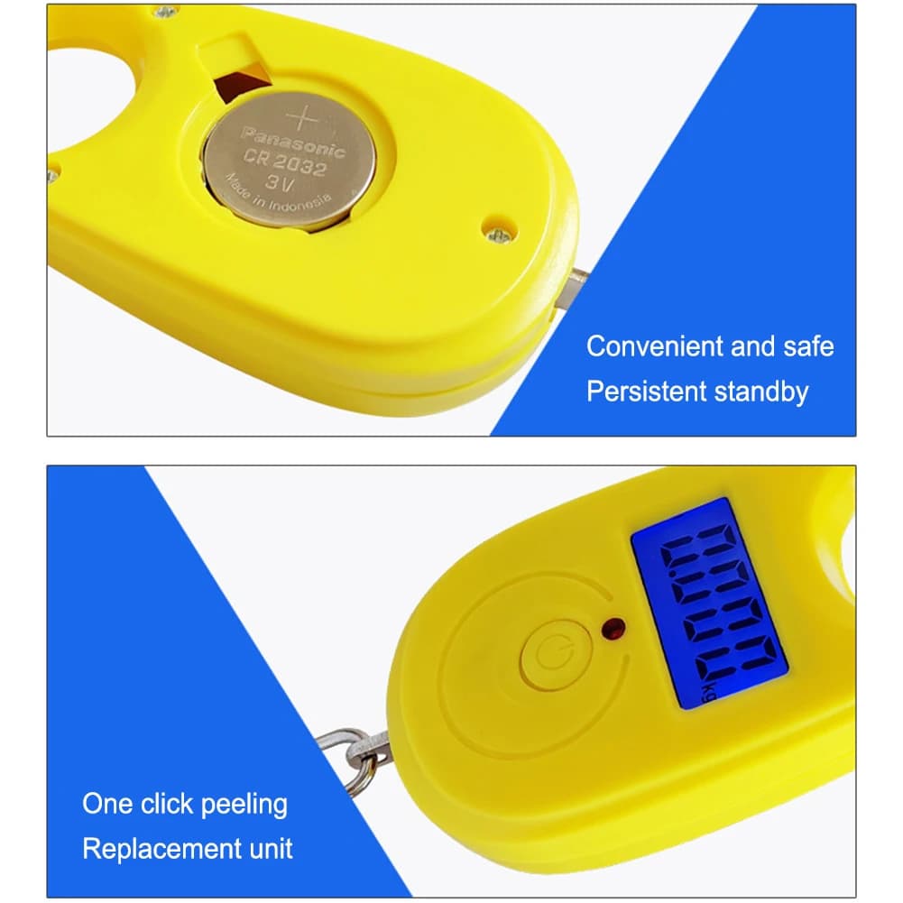 Pèse-poisson électronique 40kg portable avec pince à poisson - Balance suspendue 3 modes pour pêche