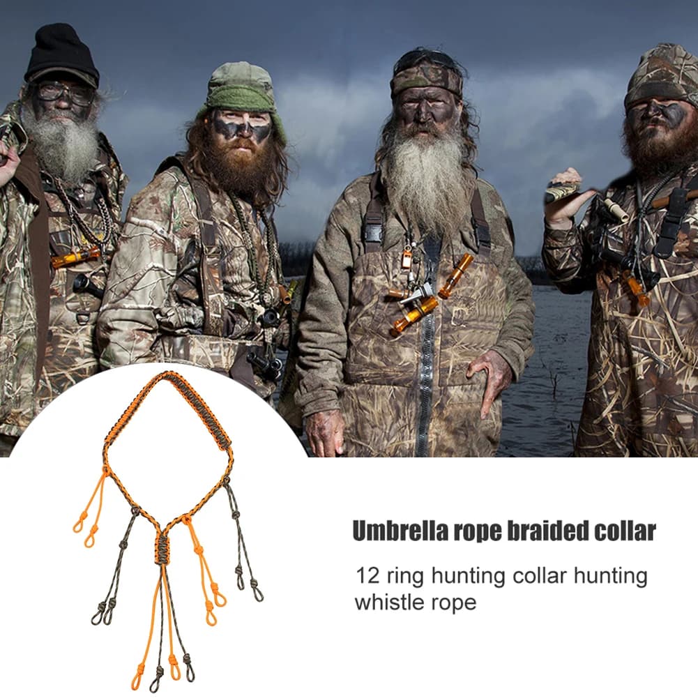 Cordon de portage pour appeaux de canard lanyard de chasse pour sifflets et leurres extérieurs
