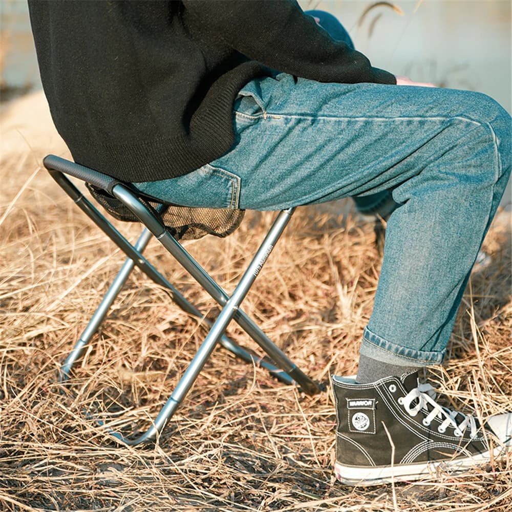 Tabouret pliant ultra léger pêche camping - Banc portable adulte randonnée pique-nique transport pliable