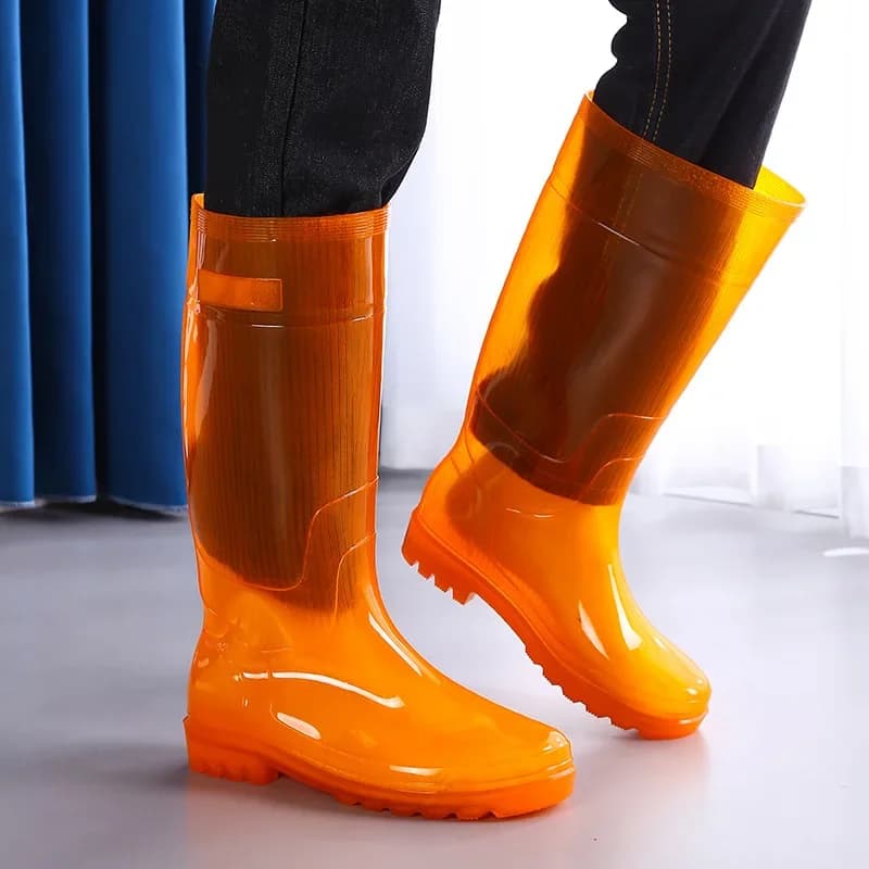 Chaussures eau homme 2023 antidérapantes résistantes hautes imperméables cuisine hiver caoutchouc séchage rapide