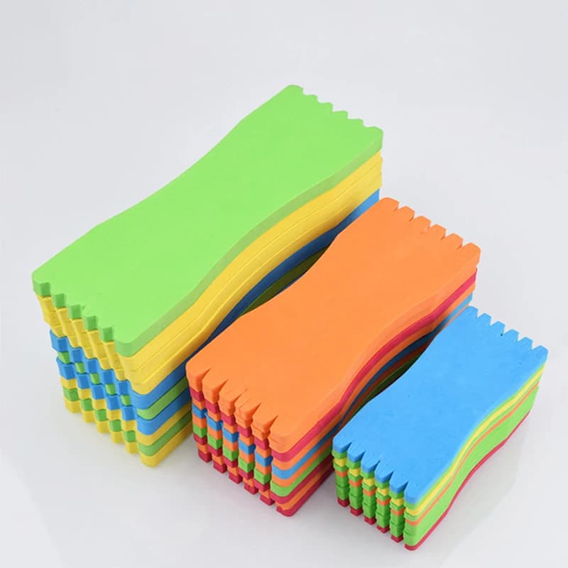 10 bobines en mousse pour enrouleur ligne de pêche, support montage et accessoires canne, couleurs aléatoires