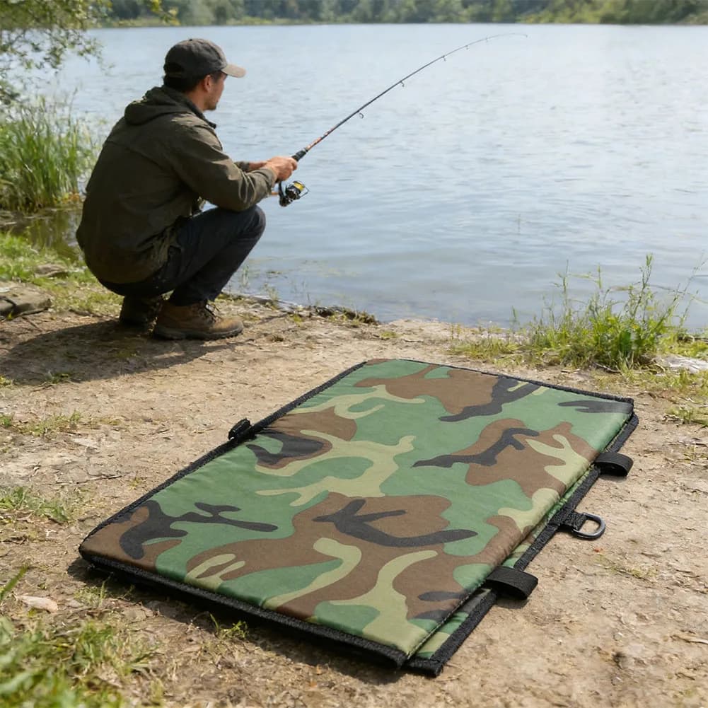 Tapis de décrochage pliable Pro Fishing pour carpe - Protection poisson et matériel de pêche extérieur