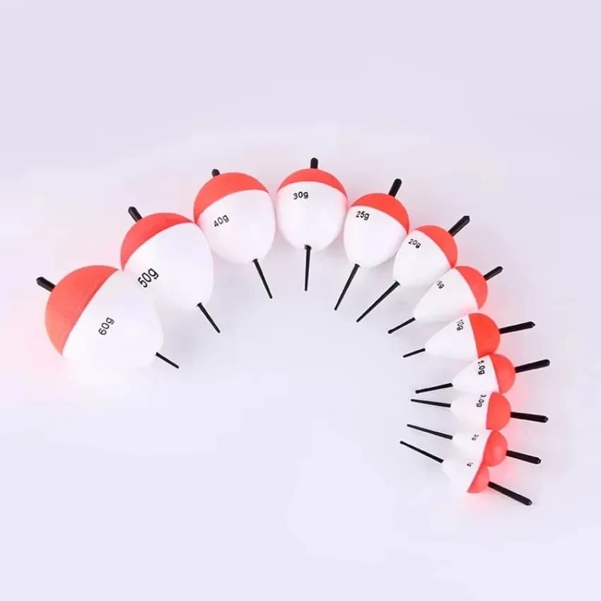 10 flotteurs de pêche en mousse ventrus 1g à 10g pour dérive longue et lancer précis - équipement essentiel