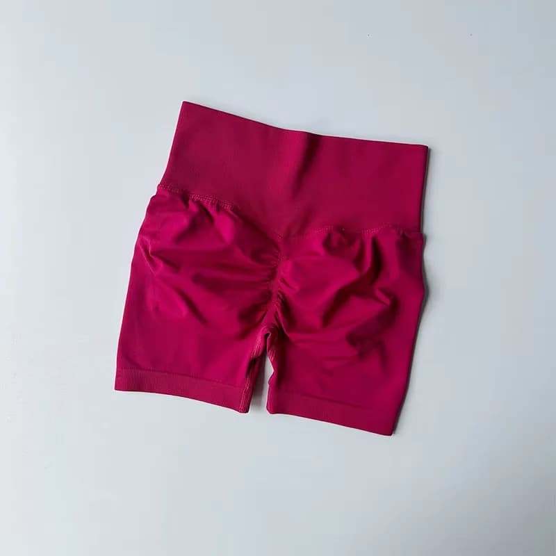 Short sport femme pêche taille haute remodelant affinant running séchage rapide trois points