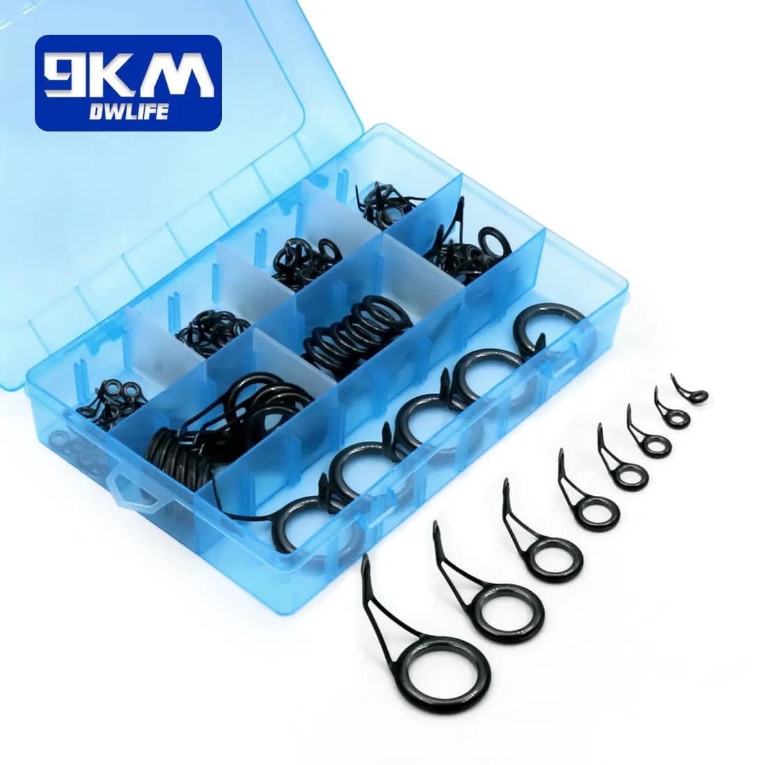 Kit réparation canne télescopique spinning 8-105 pièces guides céramique acier inox remplacement complet