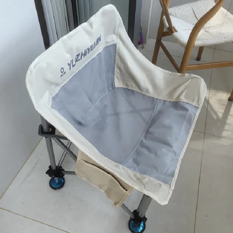 Chaise lune de pêche réglable en hauteur - Pliante portable idéale pêche, camping, événements sportifs