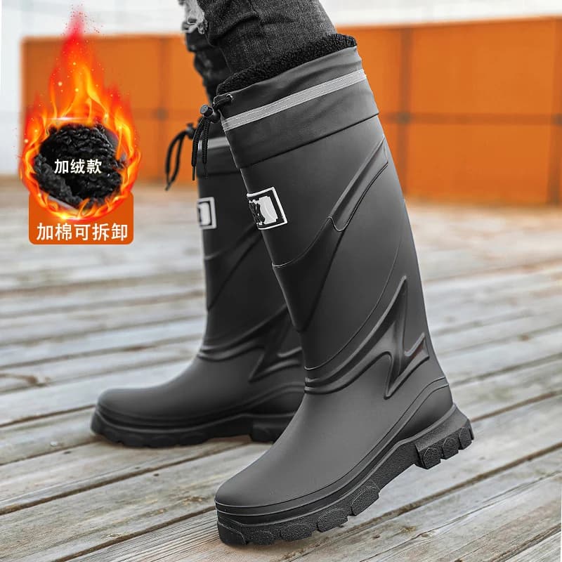 Bottes de travail antidérapantes taille 45 - Chaussures imperméables démontables style casual pour pêche