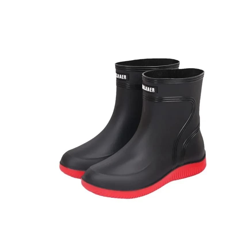 Bottes pluie homme épaisses semelle EVA chaude pêche cuisine construction imperméables plastique