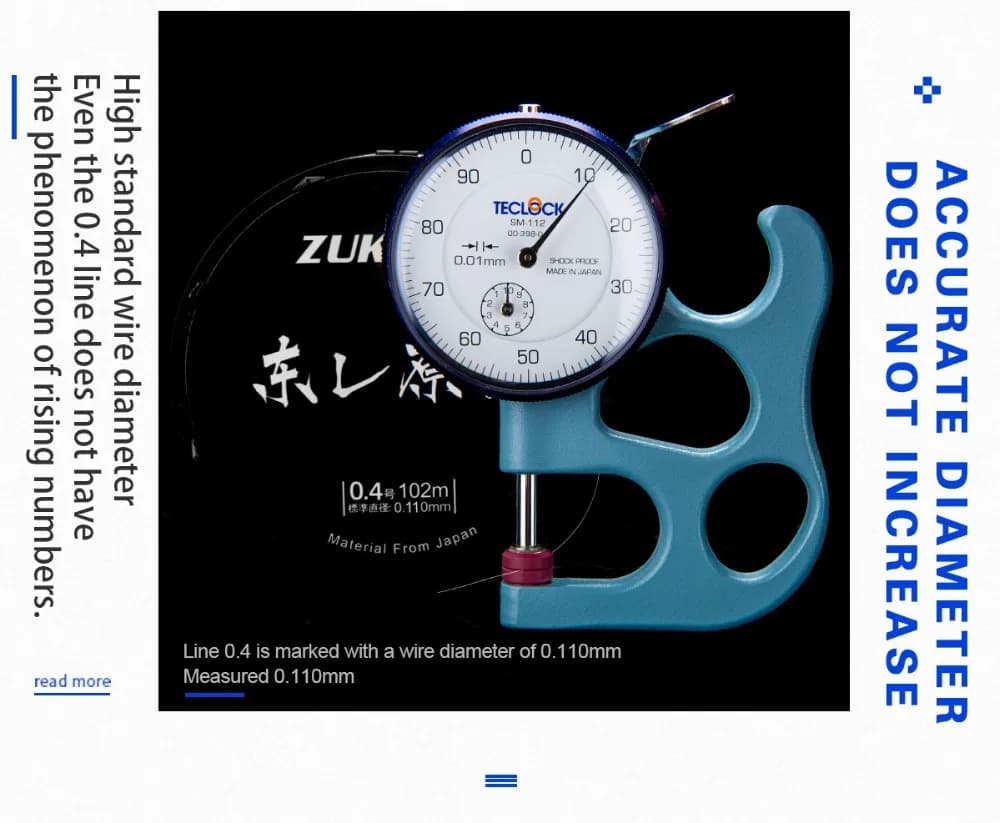 Ligne de pêche ZUKIBO Toray fluorocarbone 102M monofilament japonais 1-16KG pour pêche technique