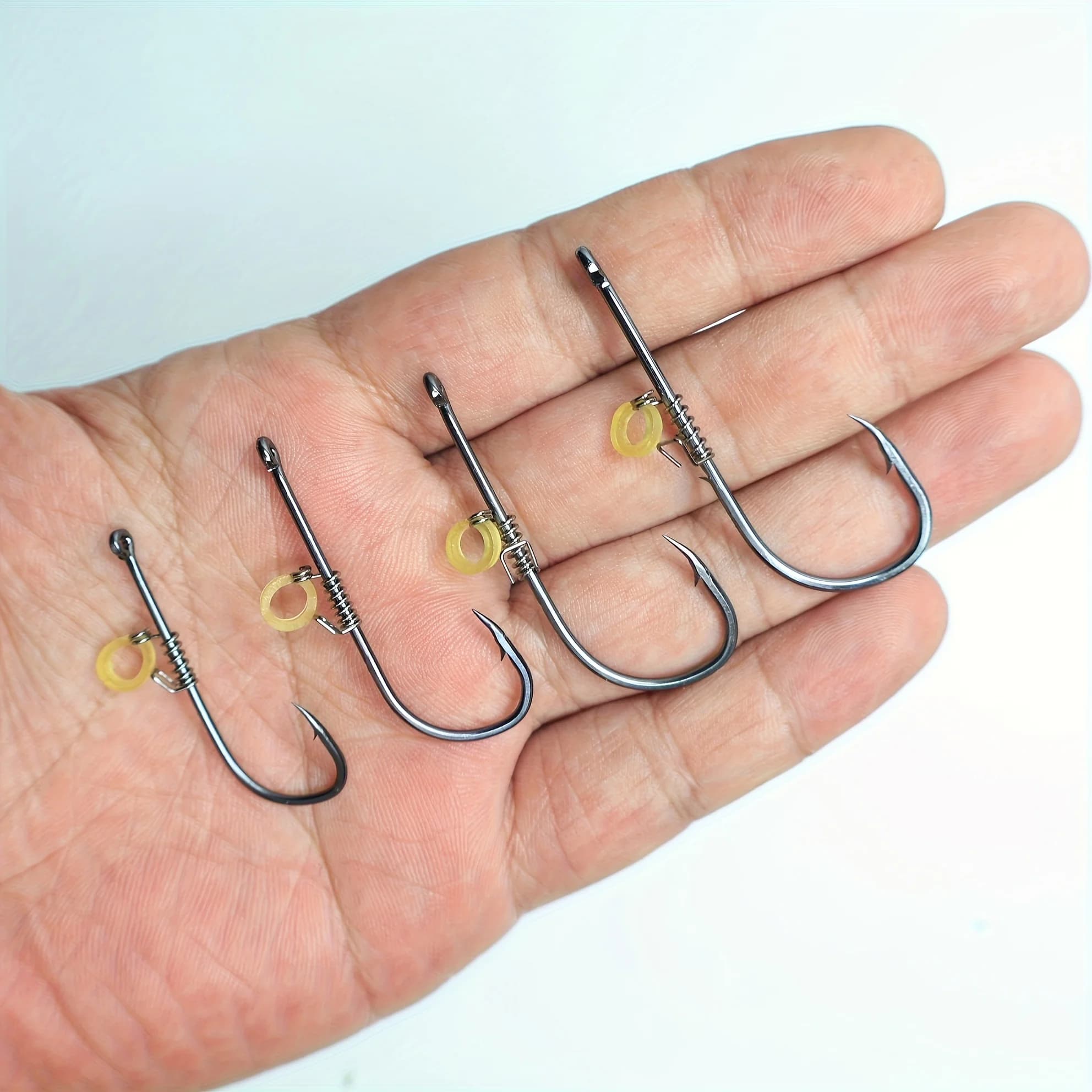 Leurres prémontés 25 pièces avec crevettes et ressorts pour la pêche au bar et aux poissons de roche
