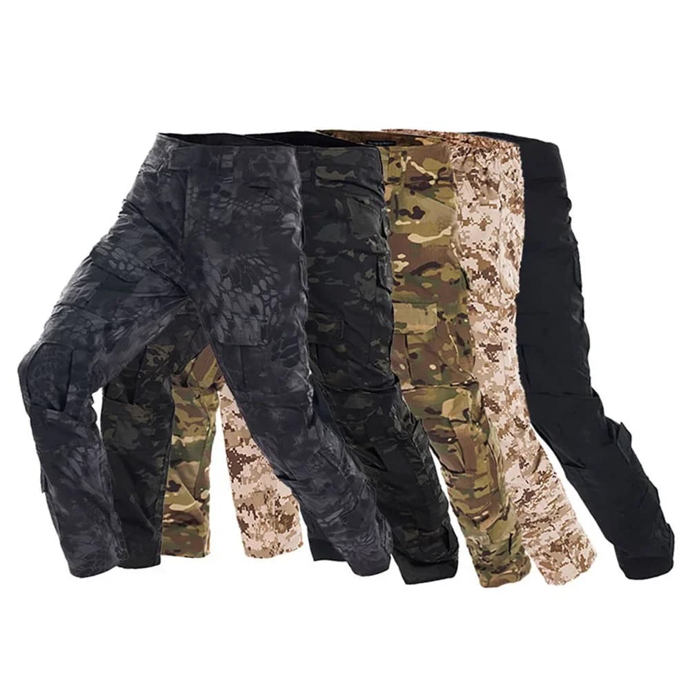 Pantalon sport tactique camouflage homme - Coupe-vent pour pêche trekking et entraînement outdoor