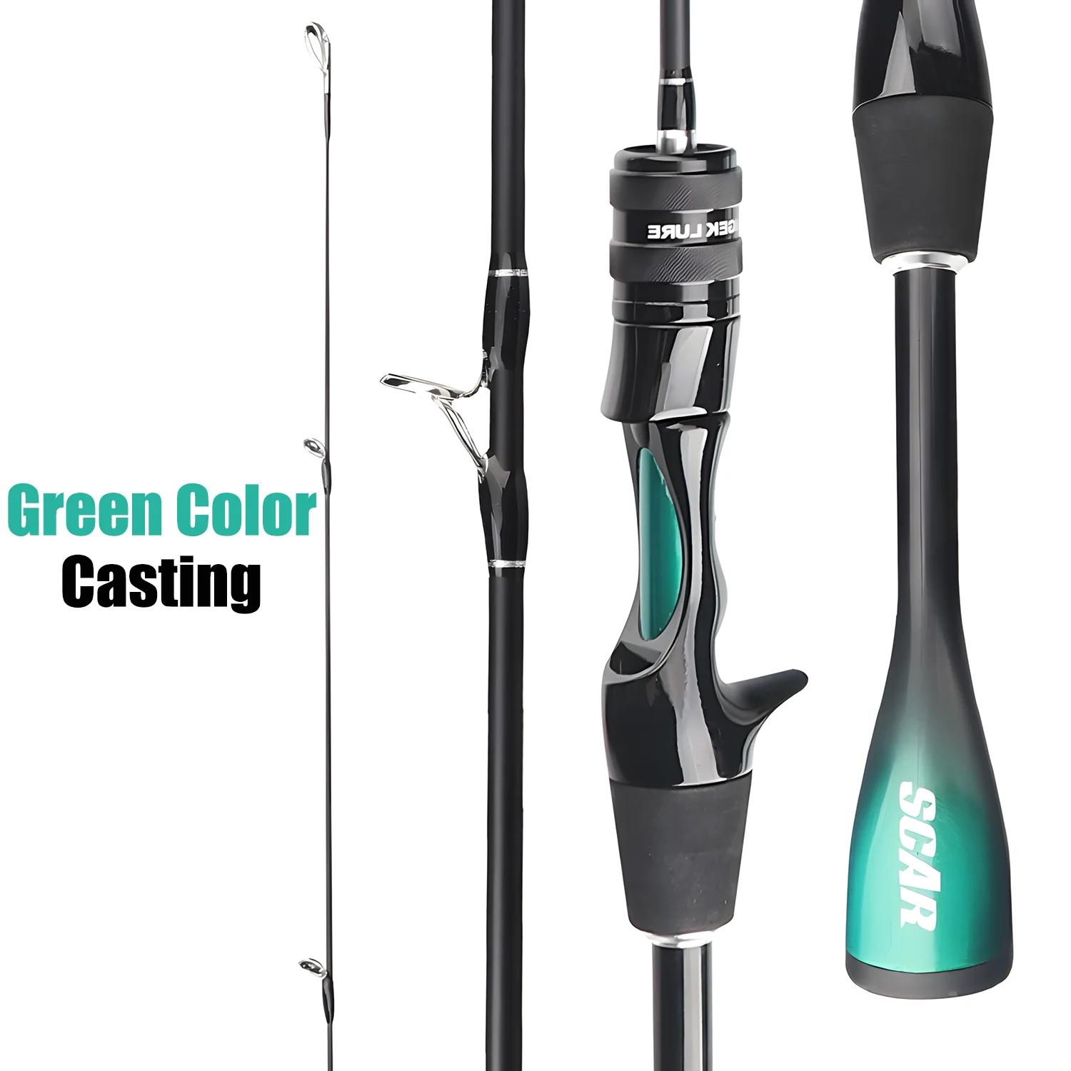 Canne ultra légère carbone 1.68-1.8m pour truite carpe black bass - canne spinning casting petits leurres