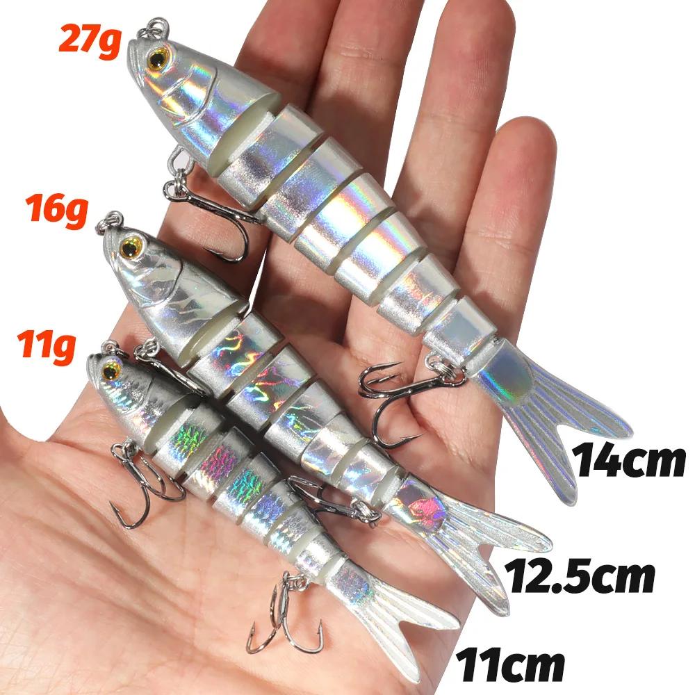 Leurre dur GOBAIT Swimbait multi-joints 11g 16g 27g pêche lent coulant pour carnassiers et carpes