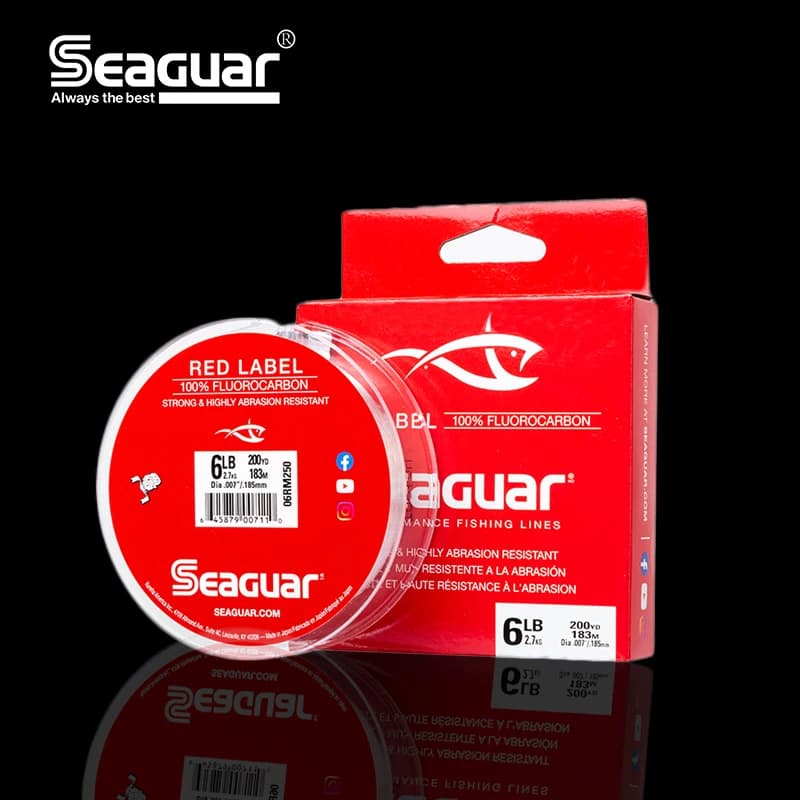 Fluorocarbone Seaguar Red Label 183 mètres pour la pêche en eau douce - Fil de pêche