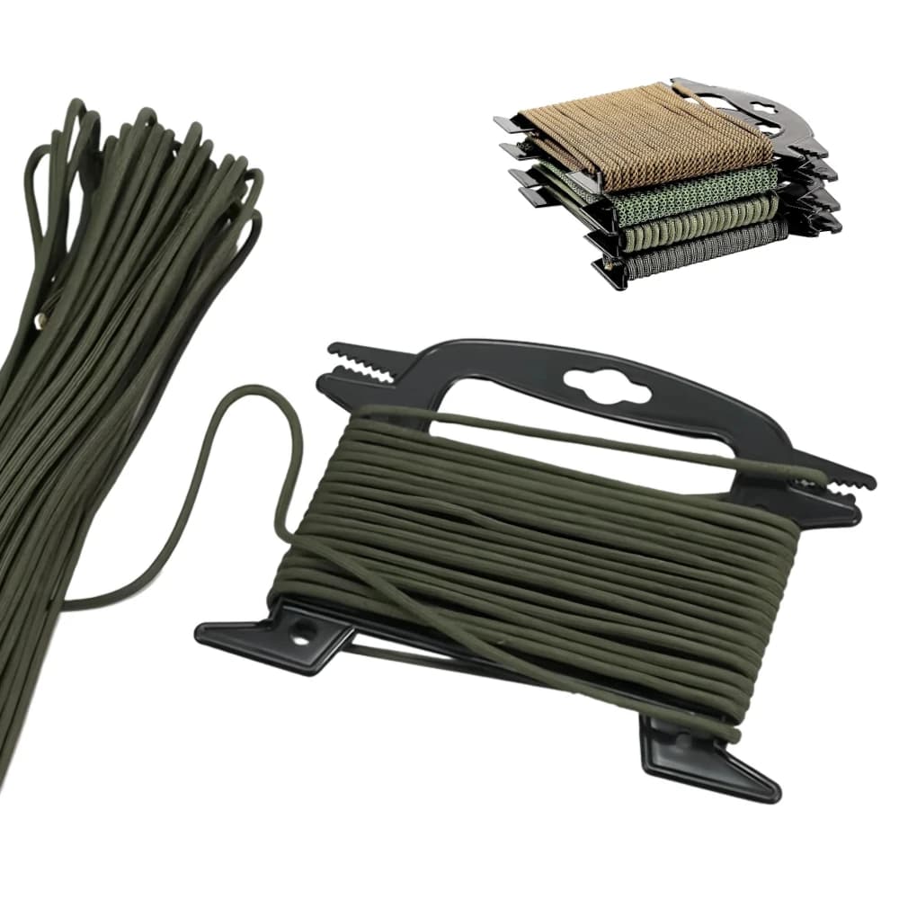 Bobineur de corde échelle pour pêche et camping - Organisateur de ligne, fil et cordage - Outil de rangement