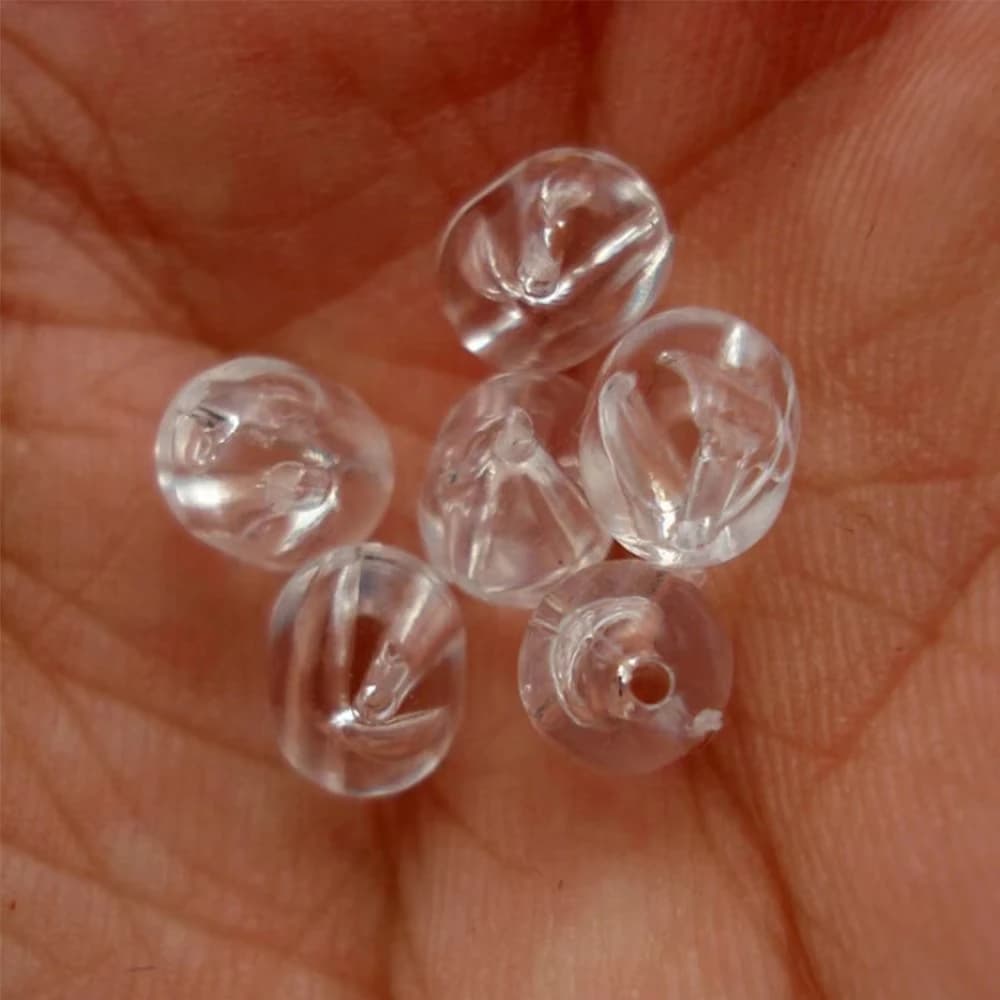 100 perles de pêche transparentes 47mm/50mm - Billes flottantes et perles lumineuses