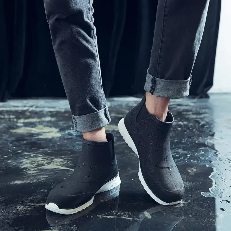 Bottes de pêche mode 2025 imperméables cheville plateforme pour couple été