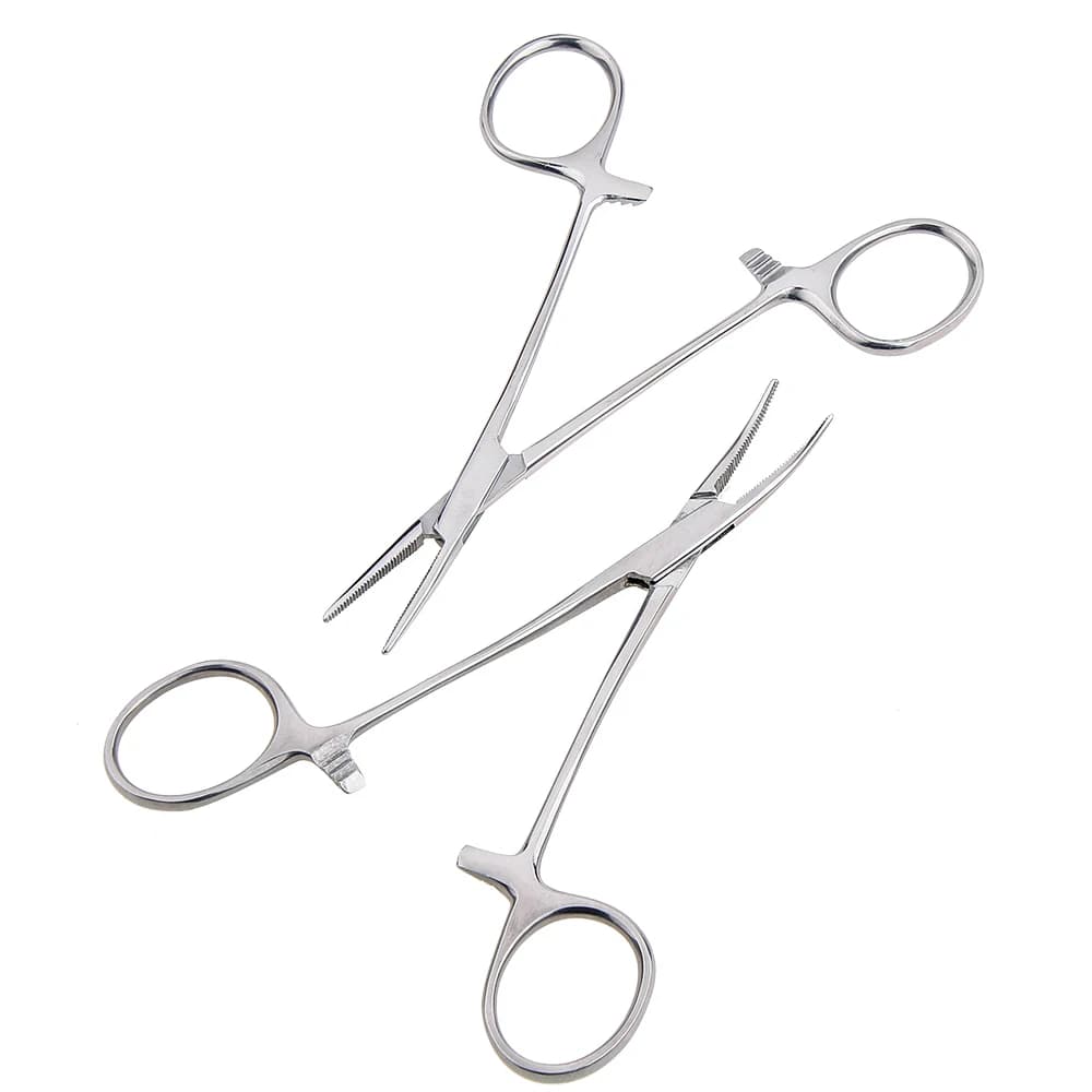 Pince hémostatique de pêche 12-18cm - Pince à verrouillage pour épilation et soins animaux