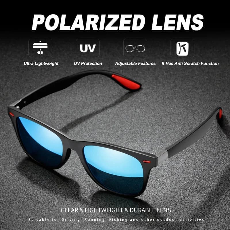 Lunettes de vision nocturne polarisées PC Frame pour pêche de nuit et conduite - Hommes
