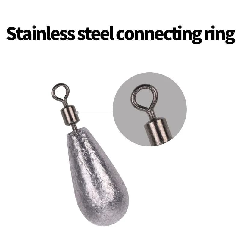 Plombs souples 10g pour pêche du bar, 10 pièces avec connecteur pour leurres et hameçons