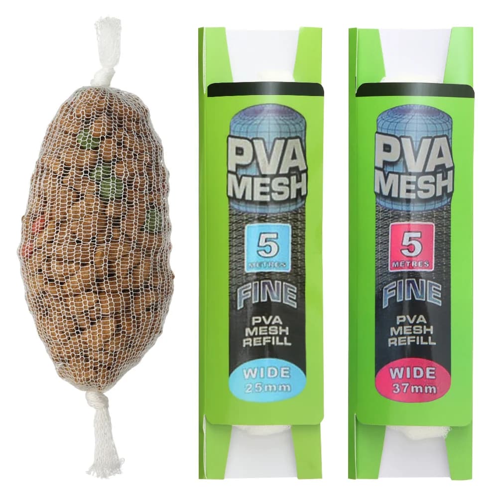 Filet PVA soluble pour pêche carpe - Recharge amorçage feeder appâts wrap bags accessoires
