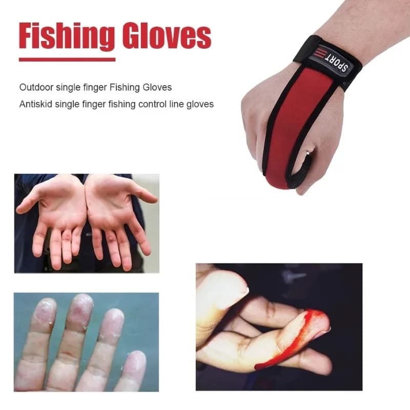 Gants de pêche doigt unique respirants anti-dérapants et anti-coupures pour accessoires pêche