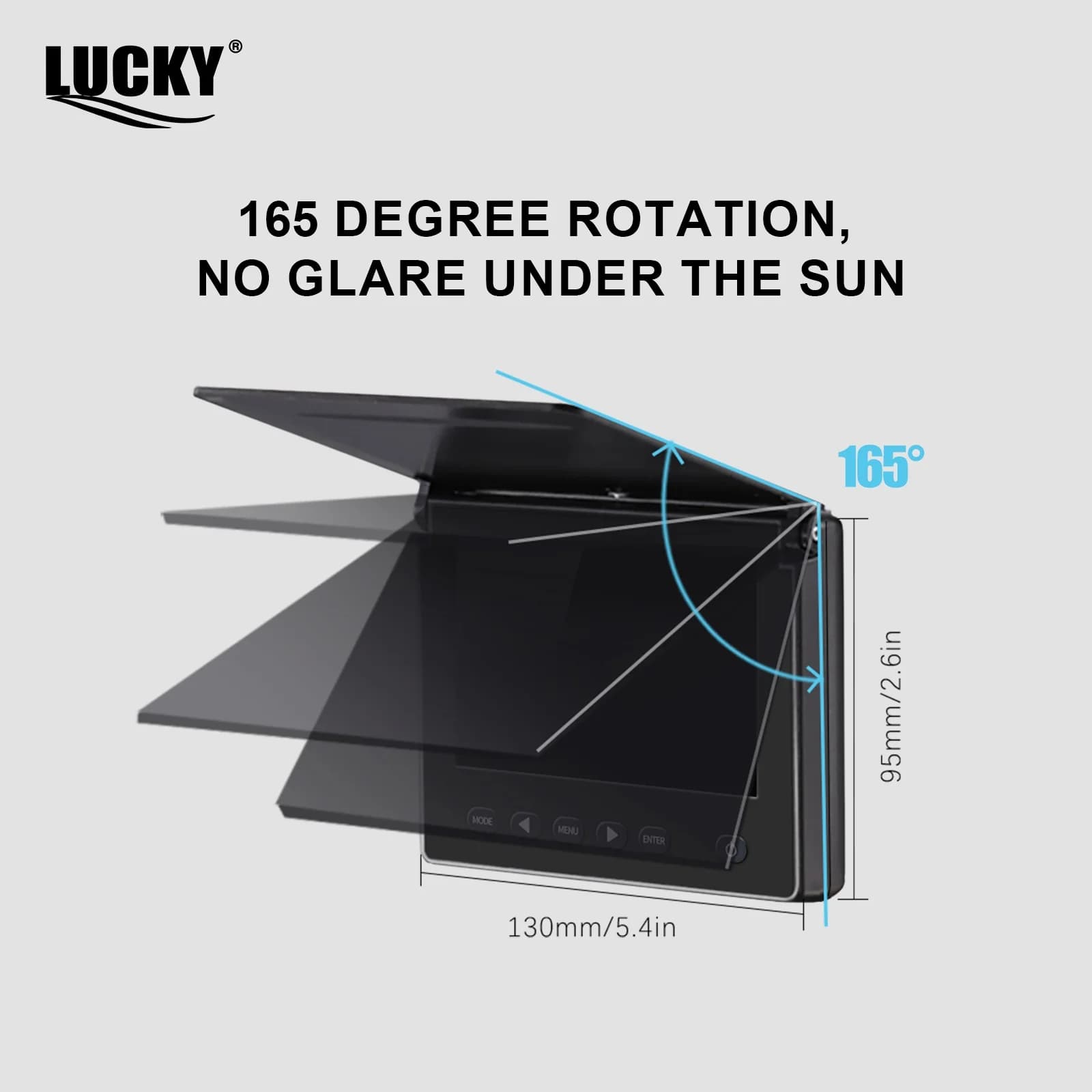 Sondeur de pêche sous-marin Lucky avec caméra vision nocturne écran LCD 4.3" pour pêche sur glace