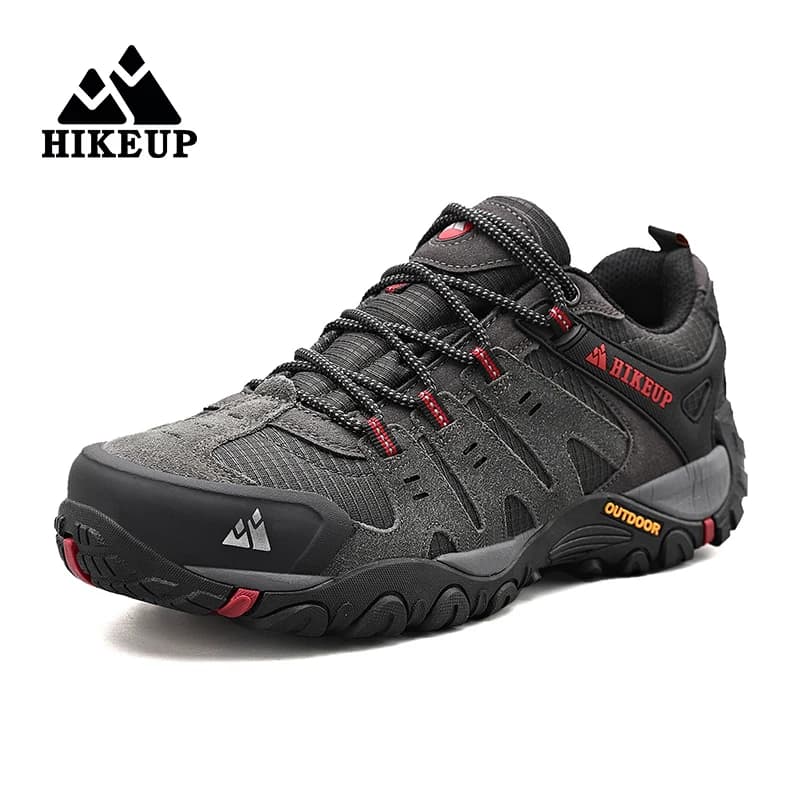 Chaussures randonnée homme cuir daim résistantes - Sneakers tactiques trekking chasse marche extérieure