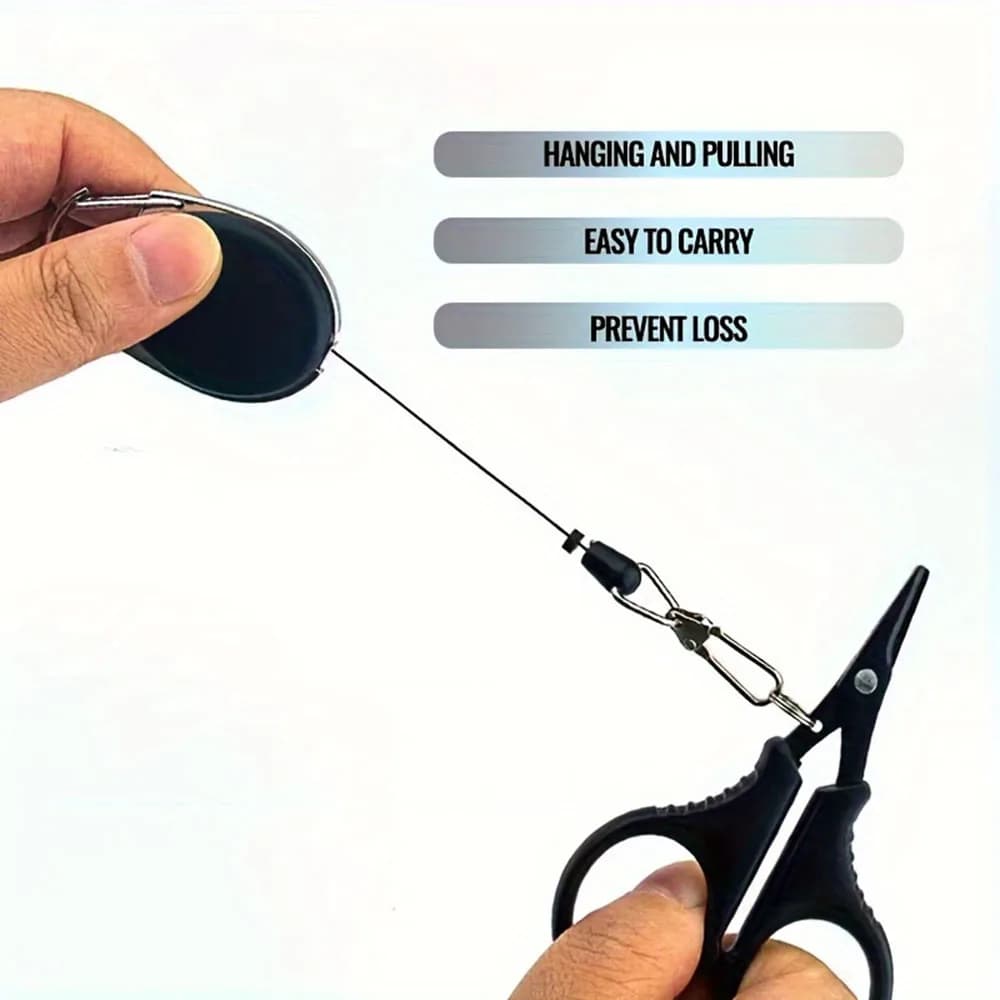 Pince coupe-ligne titane pêche carpe - Ciseaux acier inoxydable coupe PE tresse accessoire