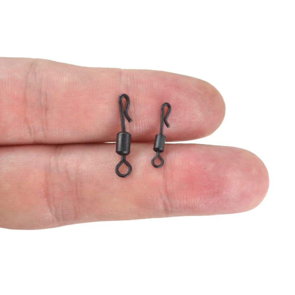 20 émerillons rapides Hirisi en acier inoxydable pour pêche carpe - Accessoires de qualité pour montages efficaces