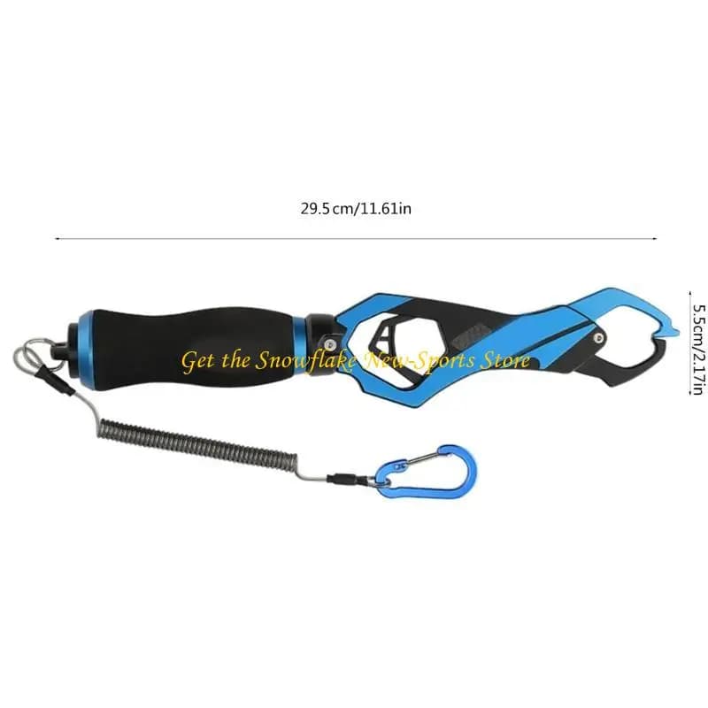 Pince à prise E56D BLOOKE avec pèse-poisson intégré - Grappin et décrocheur en alliage aluminium pour poissons