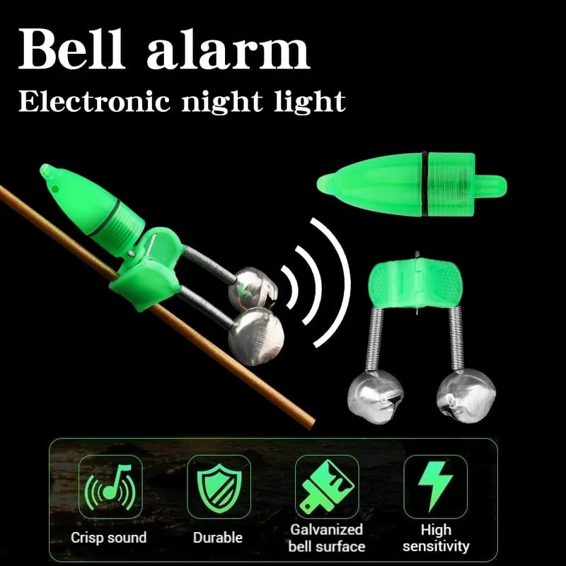Lot de 5 ou 10 indicateurs de touches clipables - Alarme à clip et clochette verte ABS pour détecter les touches