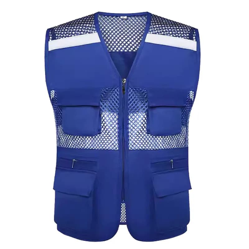 Veste filet pêche été - Veste sans manches respirante multi-poches pour pêche en mer