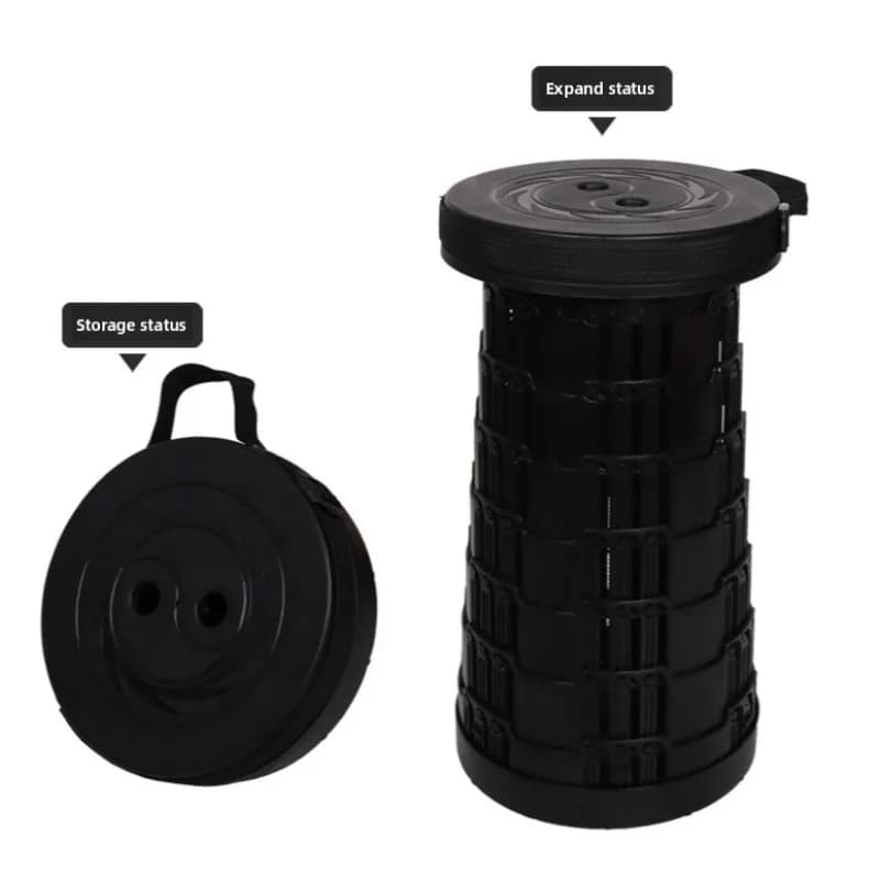 Tabouret pliant pêche portable - Siège rétractable léger pour camping et voyage extérieur