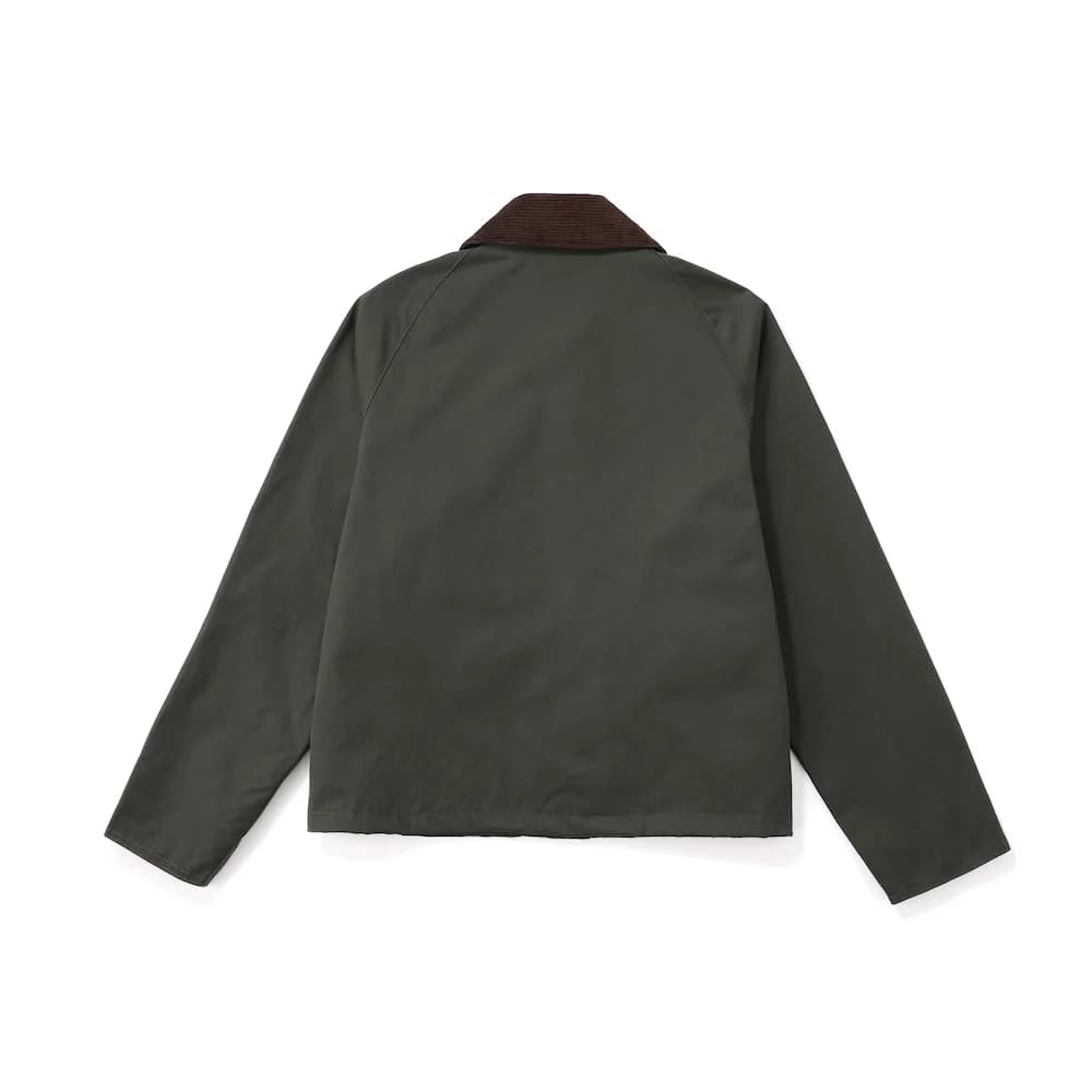 Veste safari pêche homme vert olive - Windbreaker utilitaire canvas vintage pour outdoor