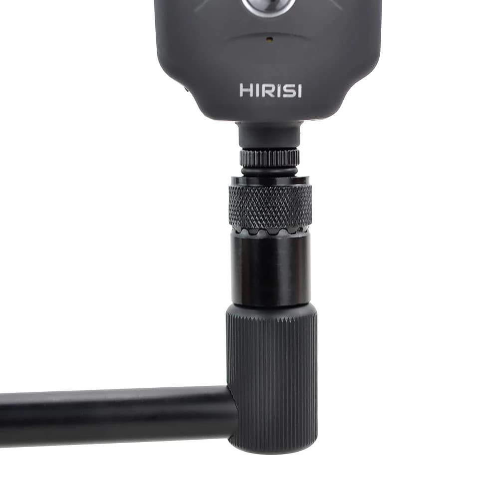 Connecteur rapide aluminium pour alarmes de pêche carpe - Adaptateur rod pod - Accessoires Hirisi AQ210