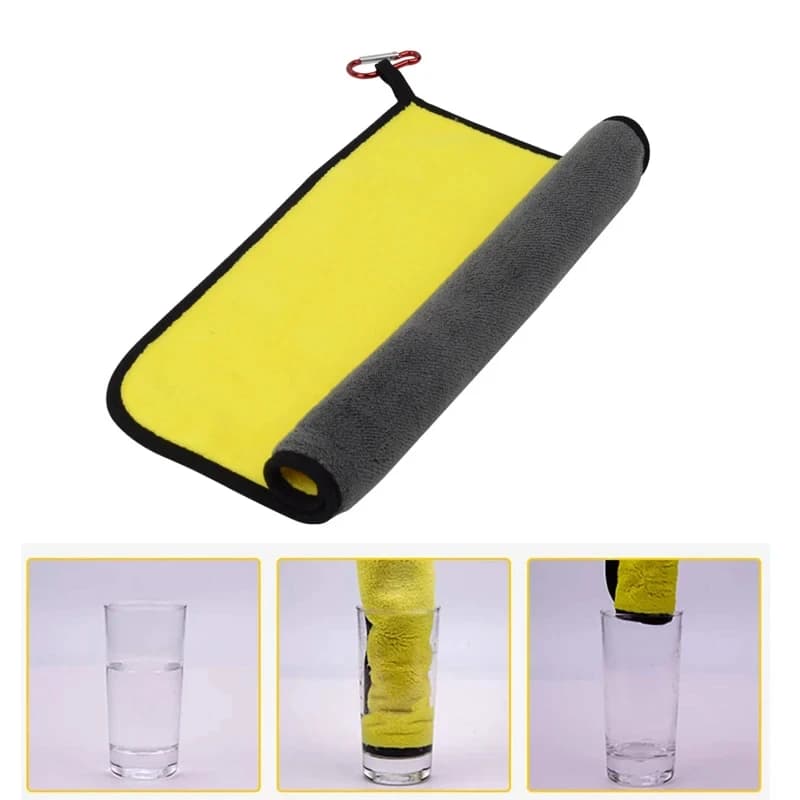 Serviette de pêche épaisse absorbante - Essuie-mains antiadhésif pour pêche sportive extérieure